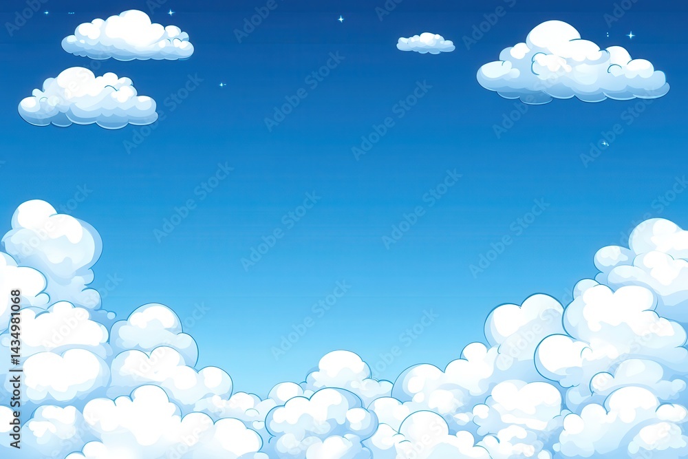 Cloudy blue sky background Cloudy blue sky background