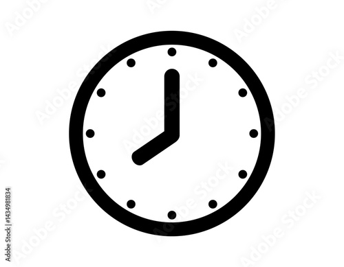 o clock at 8  vector design icon