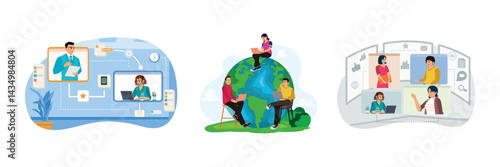 Work from anywhere and communicate with colleagues online.