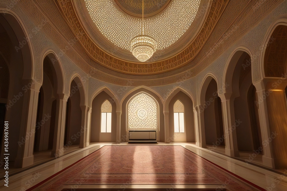 Fototapeta premium modern islamic interior with