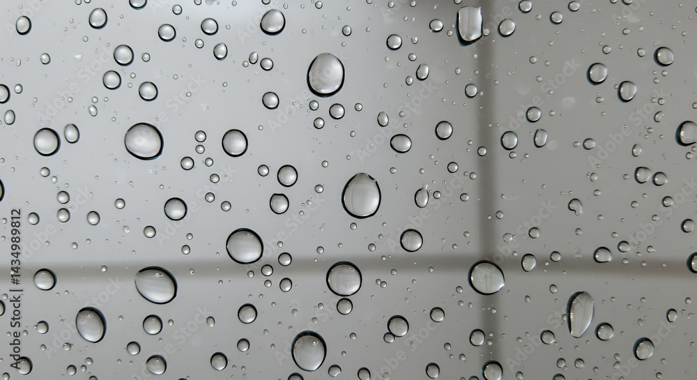 Raindrops on Glass: A Close-Up View of Water Droplets Raindrops on Glass: A Close-Up View of Water Droplets