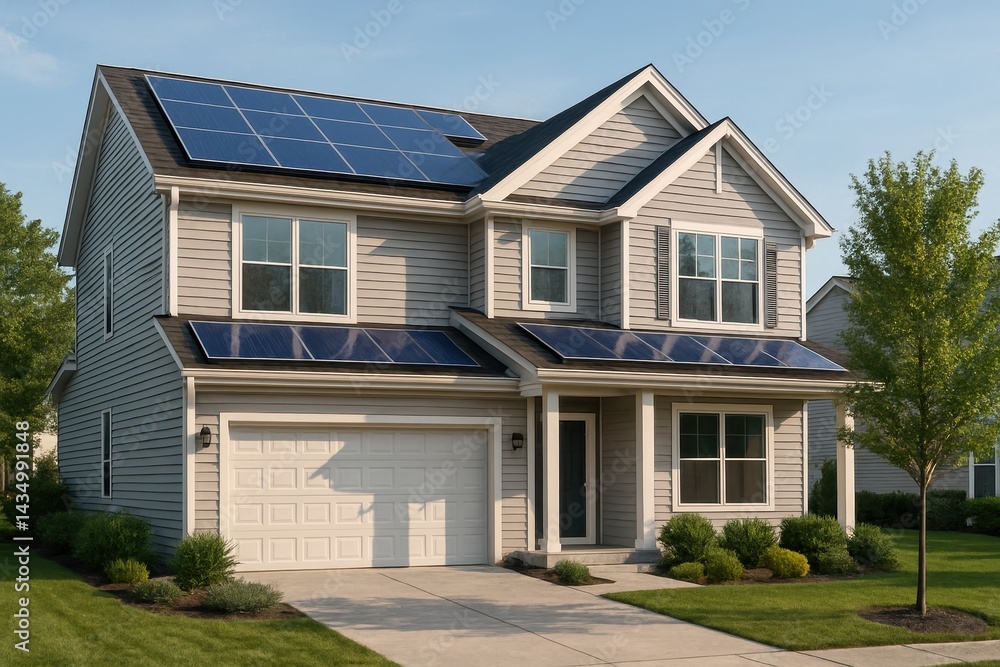 Eco-Friendly Family Home with Solar Panels Eco-Friendly Family Home with Solar Panels