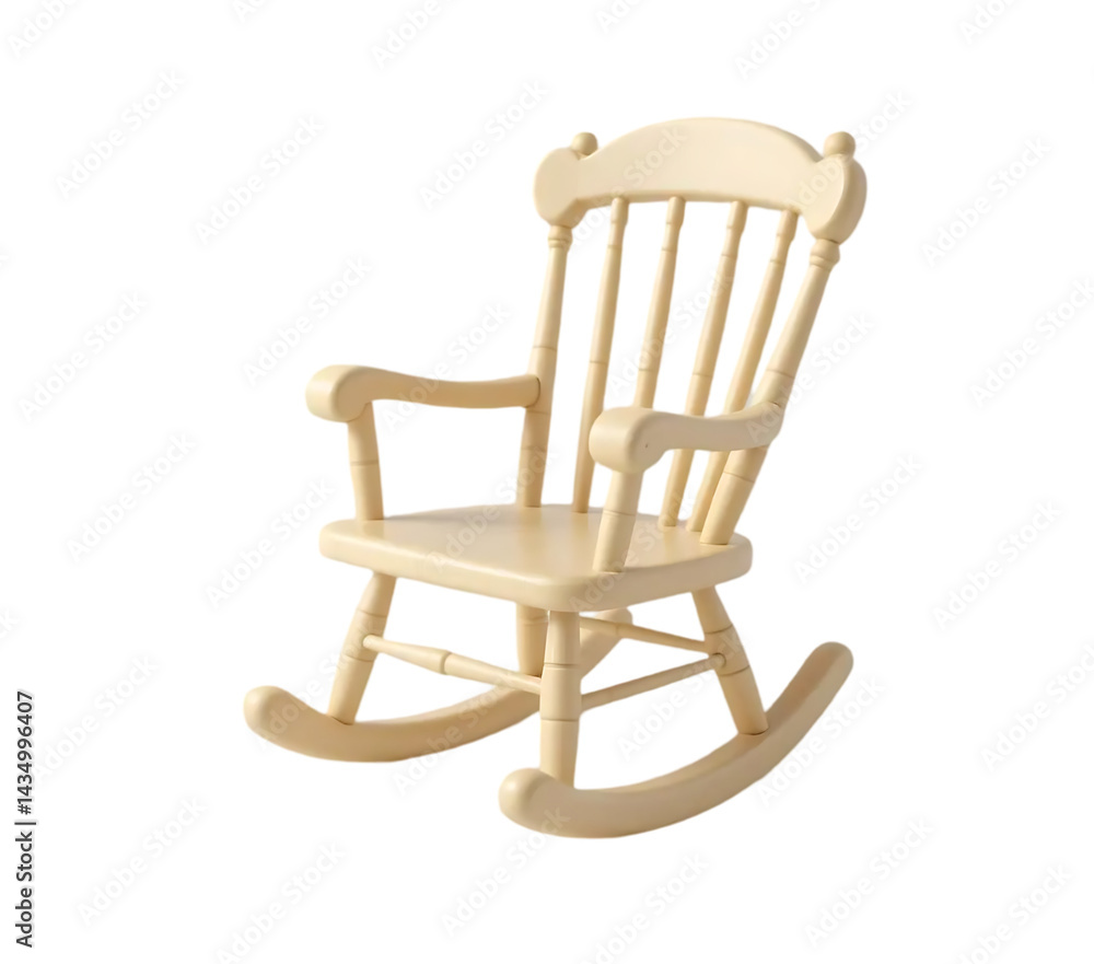 rocking chair on white background rocking chair on white background