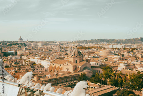 Senatorial Palace. 12th century municipal building on Roman foundations with a bell tower,  Michelangelo elements.
Rome, Italy