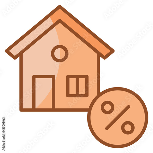 Mortgage Icon Element For Design