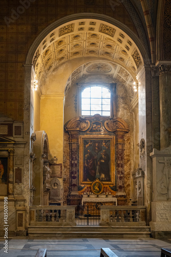 Santa Maria sopra Minerva is one of the major churches of the Order of Preachers in Rome, Italy. The church's name derives from the fact that the first Christian church structure on the site was built