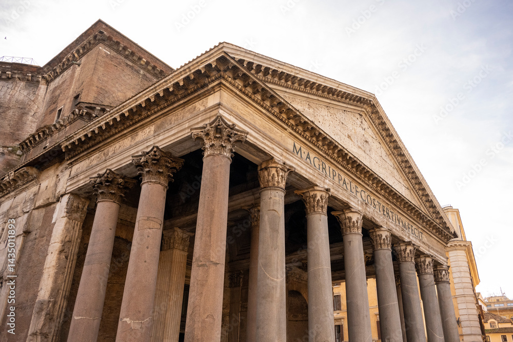 The Pantheon is an ancient 2nd century Roman temple and, since AD 609, a Catholic church in Rome, Italy. It is perhaps the most famous, and architecturally most influential, rotunda. The Pantheon is an ancient 2nd century Roman temple and, since AD 609, a Catholic church in Rome, Italy. It is perhaps the most famous, and architecturally most influential, rotunda.