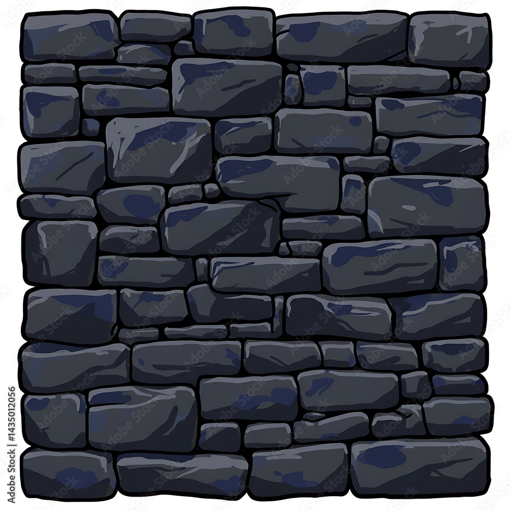 Dark Stonewall Texture AI Generated Dark Stonewall Texture AI Generated