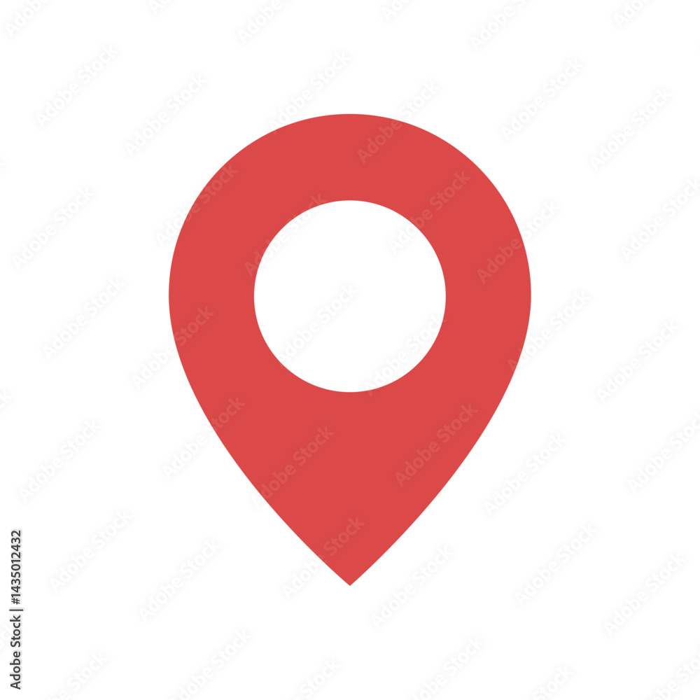 Location pin icon for maps, GPS navigation, mobile app interfaces, travel guides, and digital geolocation or address marking design projects Location pin icon for maps, GPS navigation, mobile app interfaces, travel guides, and digital geolocation or address marking design projects