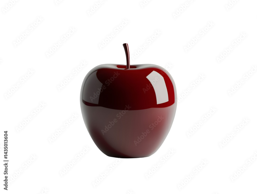 Obraz premium Red glossy apple