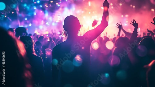 Wallpaper Mural Vibrant Concert Crowd: A Night of Music and Energy Torontodigital.ca