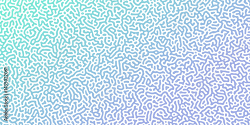 Abstract Reaction-diffusion Turing pattern natural texture colorful gradient color scheme. Linear design with biological algorithm psychedelic background. Reaction-diffusion or truing patter