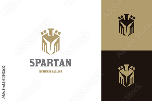 spartan sword logo vector