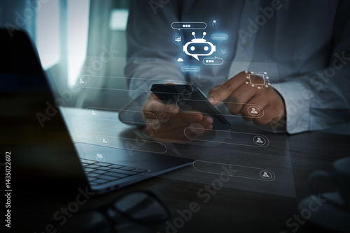 AI Technology chat automating virtual assistants and CRM software chatbot chat assistant