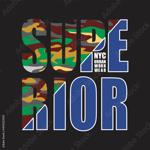 superior design typography vector illustration
