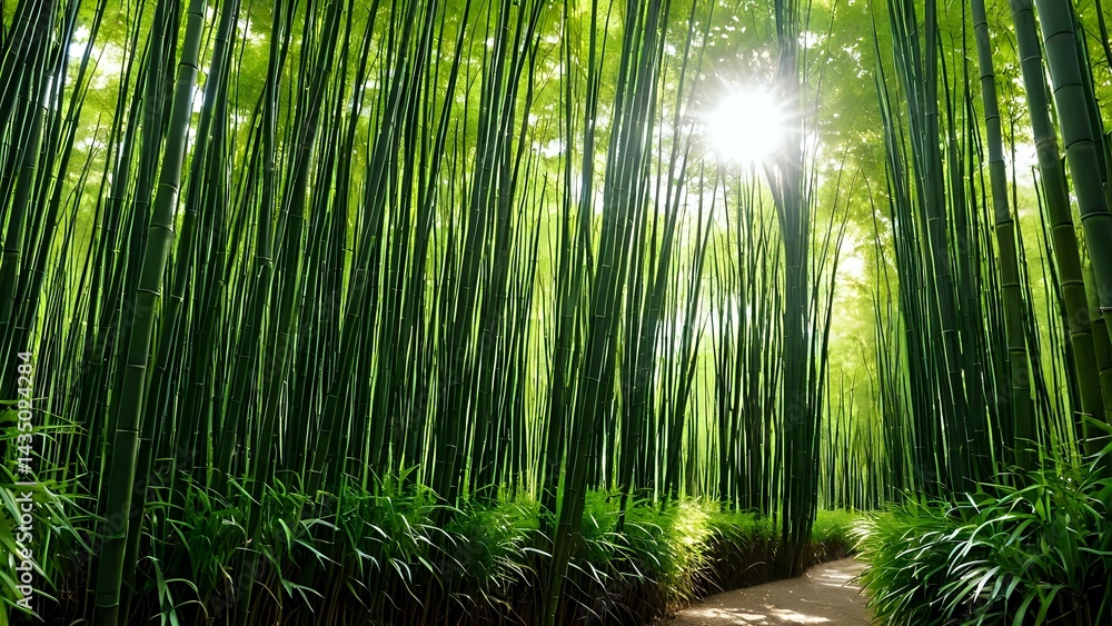 Fototapeta premium bamboo forest background