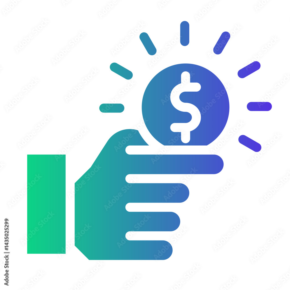investment Gradient icon investment Gradient icon