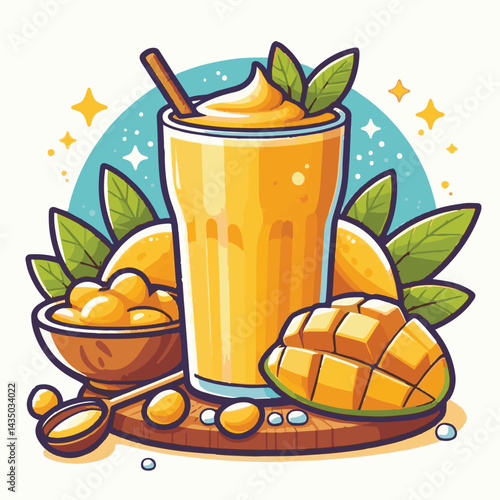 fresh, mango, healthy, fruit, cocktail, lassi, smoothie, vegetarian, summer, tropical, yellow, blended, shake, drink, lassie, background, indian, exotic, dessert, cold, yoghurt, glass, food, freshness