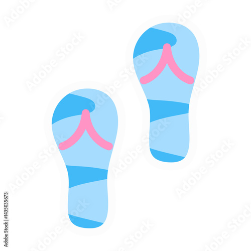 Colorful flip-flops for summer fun