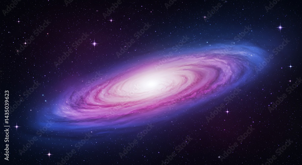 Cosmic Swirl of Amethyst and Azure AI Generated Cosmic Swirl of Amethyst and Azure AI Generated