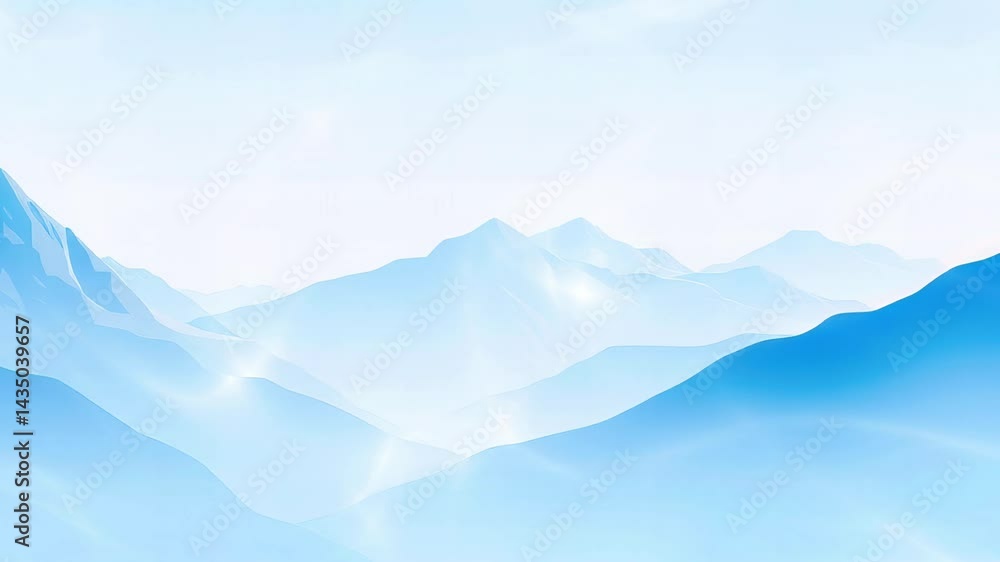 Light Blue Mountains: Landscape, Horizon with Clouds, shining Light, Soft and Nature Light Blue Mountains: Landscape, Horizon with Clouds, shining Light, Soft and Nature