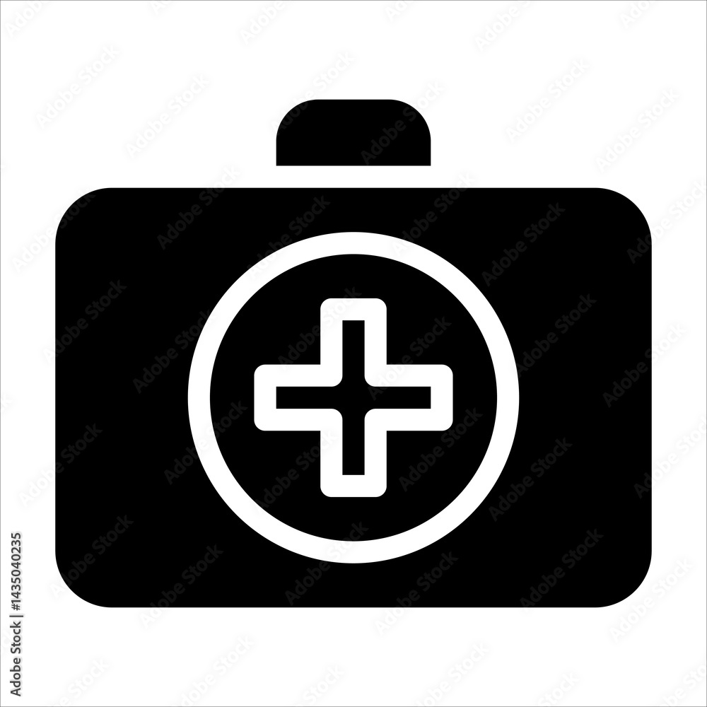 Fototapeta premium aid glyph icon vector illustration isolated on white background