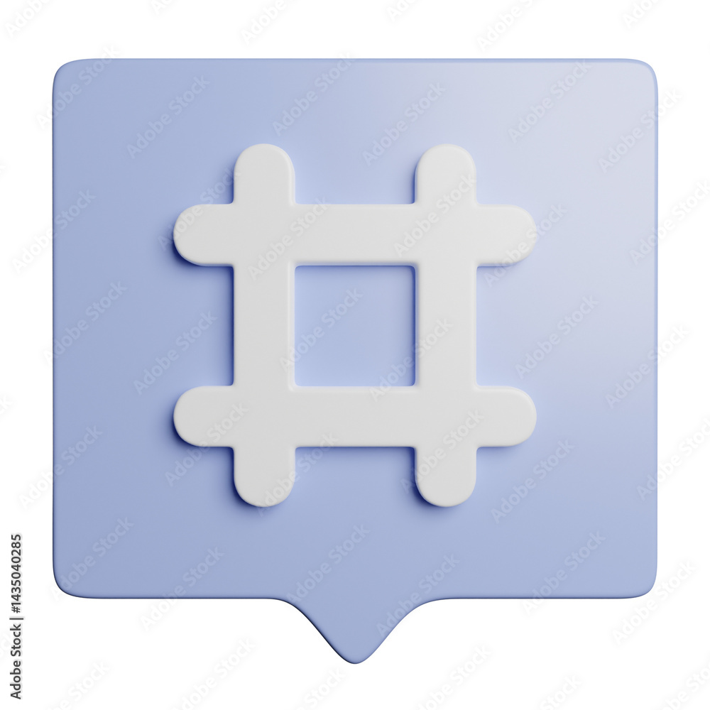 Obraz premium Hashtag Social Media