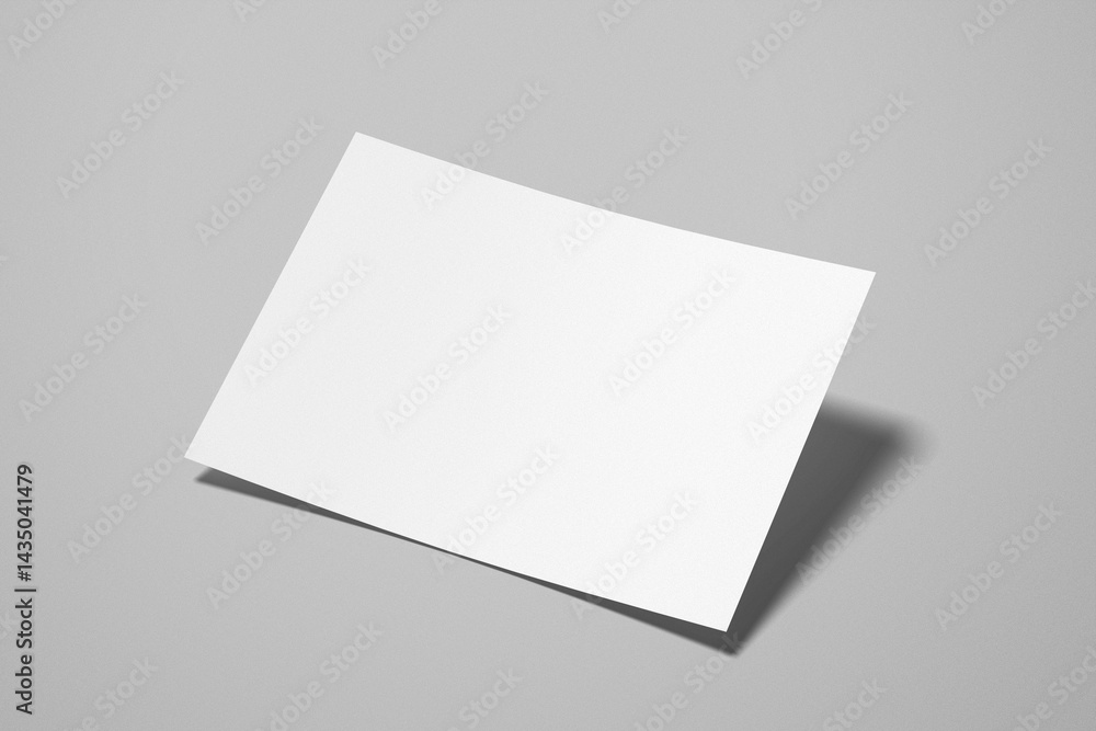 A5 Landscape Flyer Blank Mockup A5 Landscape Flyer Blank Mockup