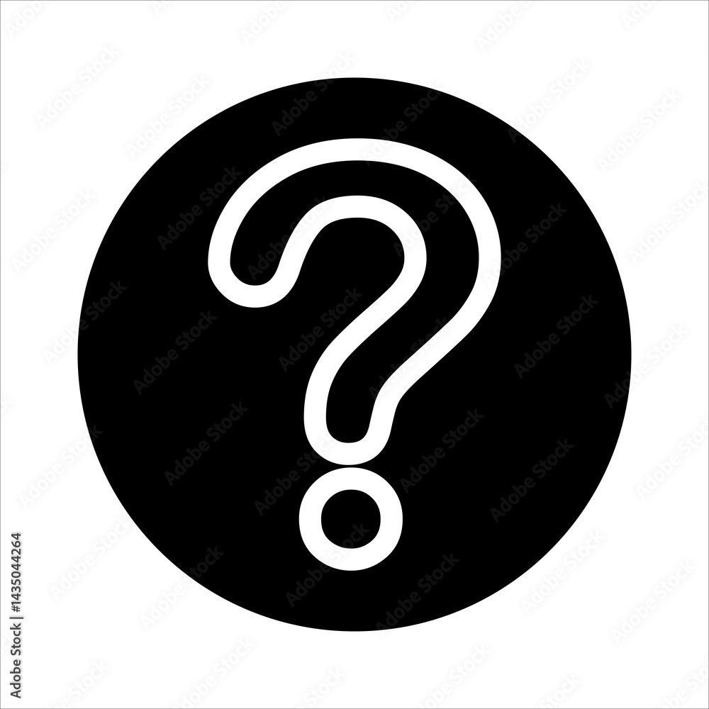 question glyph icon vector illustration isolated on white background question glyph icon vector illustration isolated on white background