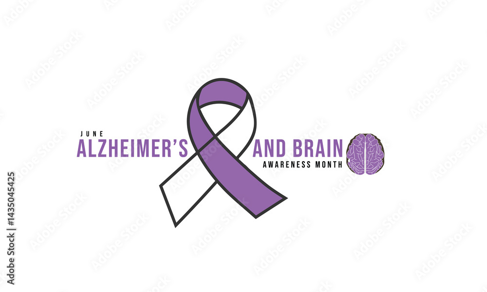 Alzheimer’s and Brain Awareness Month. background, banner, card, poster, template. Vector illustration. Alzheimer’s and Brain Awareness Month. background, banner, card, poster, template. Vector illustration.