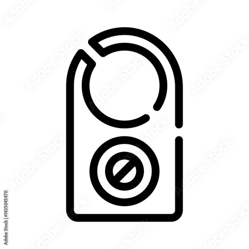 do not disturb line icon