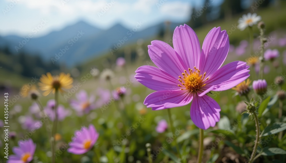 purple flowers in the mountains purple flowers in the mountains