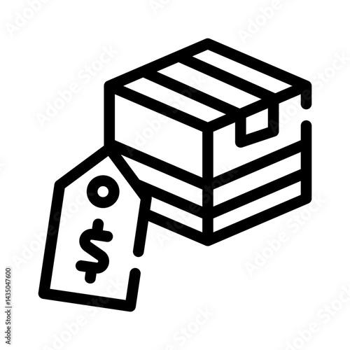 sale tag line icon