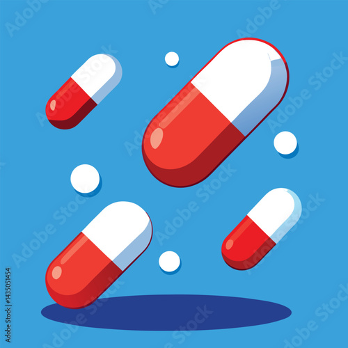 Medical Pills and Capsules, vitamins for healthcare