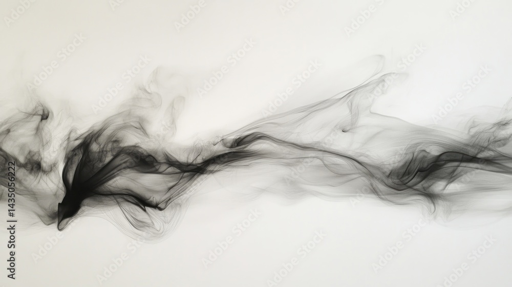 Fototapeta premium Abstract ink, smoke, fluid art