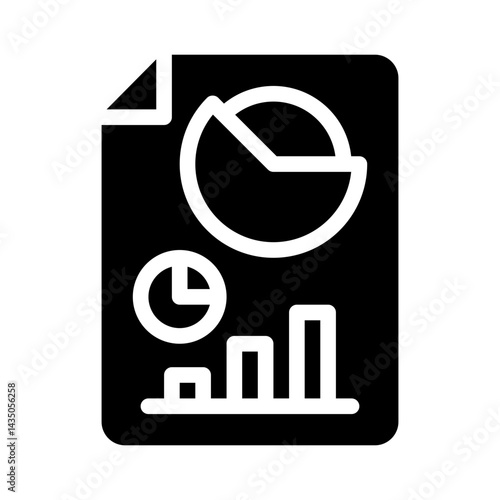 financial report glyph icon
