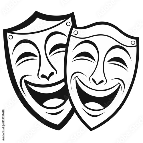 The Classical Masks of Comedy and Tragedy Representing Dramatic Arts