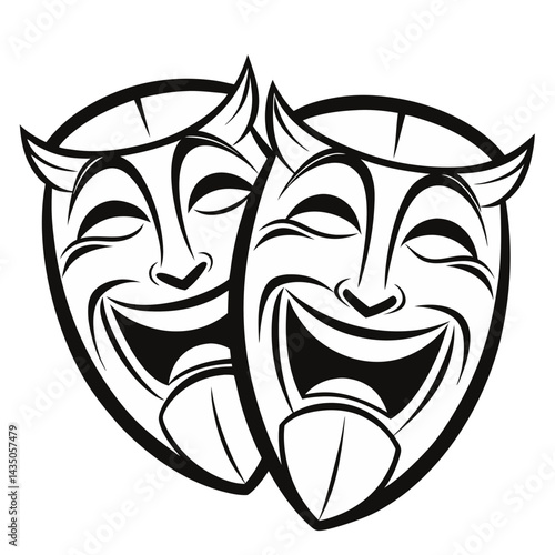 The Classical Masks of Comedy and Tragedy Representing Dramatic Arts