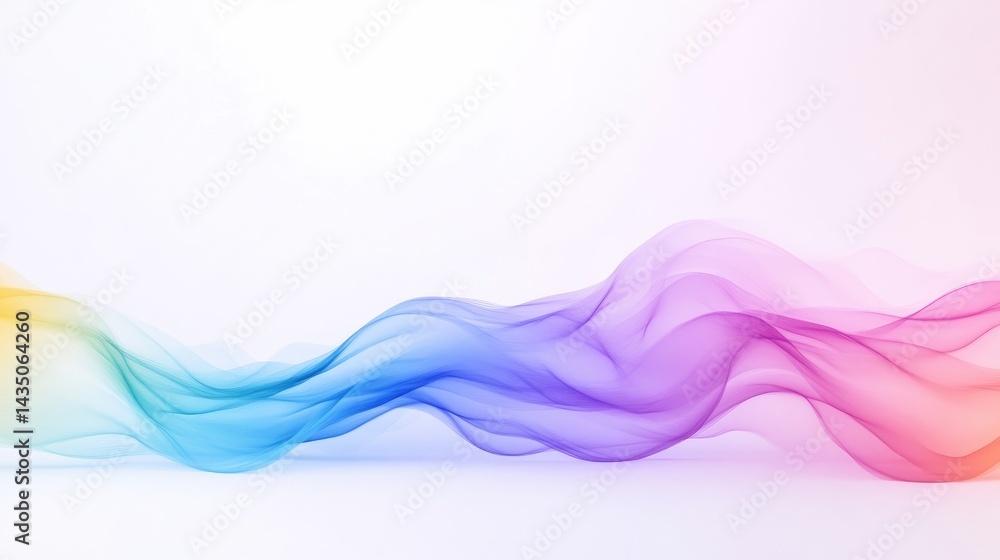 Abstract Colorful Wave Pastel Hues, Soft Gradient Lighting, Panoramic Wide Shot, Smooth Translucent Texture, Flowing Movement, White Background, Dreamy Airy Mood, Ideal for Website Banners Abstract Colorful Wave Pastel Hues, Soft Gradient Lighting, Panoramic Wide Shot, Smooth Translucent Texture, Flowing Movement, White Background, Dreamy Airy Mood, Ideal for Website Banners