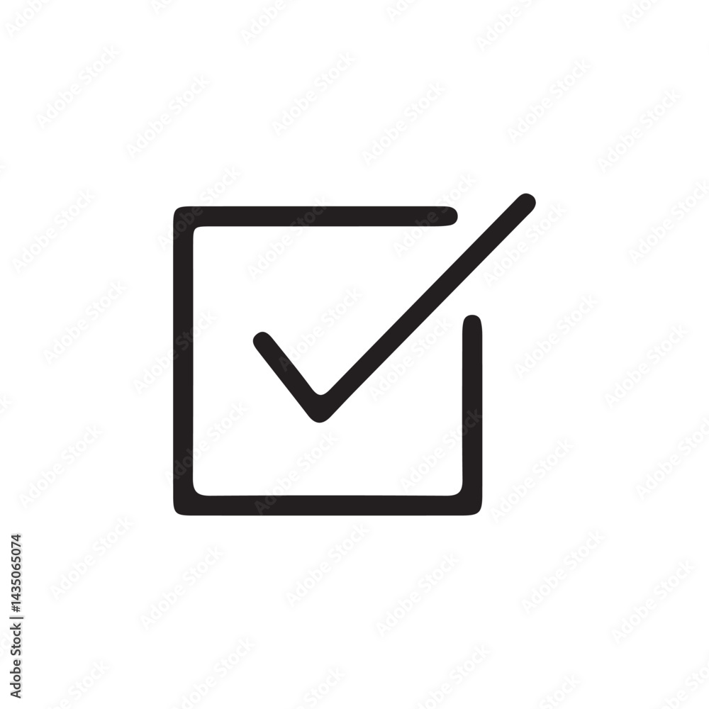 Check box icon with correct, accept checkmark icons, tick box checked. Vector Illustration eps 10 Check box icon with correct, accept checkmark icons, tick box checked. Vector Illustration eps 10