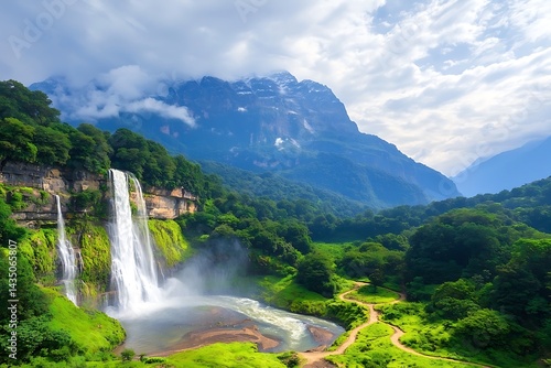 Waterfall Mountain Valley Scenic