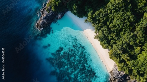 Breathtaking aerial view of tropical beach paradise maldives nature photography serenity landscape travel inspiration