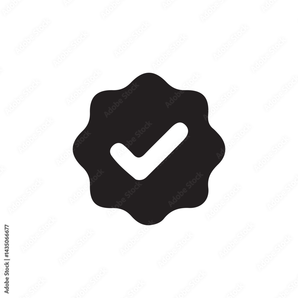 Check box icon with correct, accept checkmark icons, tick box checked. Vector Illustration eps 10