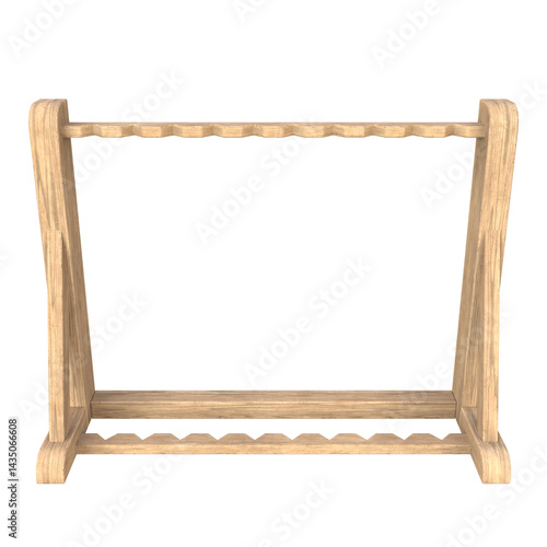 Fototapeta Naklejka Na Ścianę i Meble -  Weapon Rack, 3d illustration isolated on white background