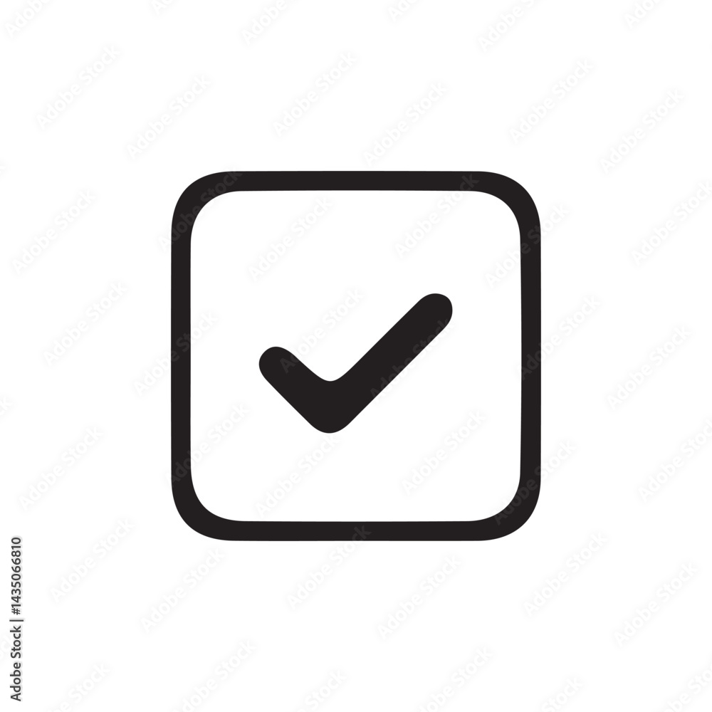 Check box icon with correct, accept checkmark icons, tick box checked. Vector Illustration eps 10 Check box icon with correct, accept checkmark icons, tick box checked. Vector Illustration eps 10