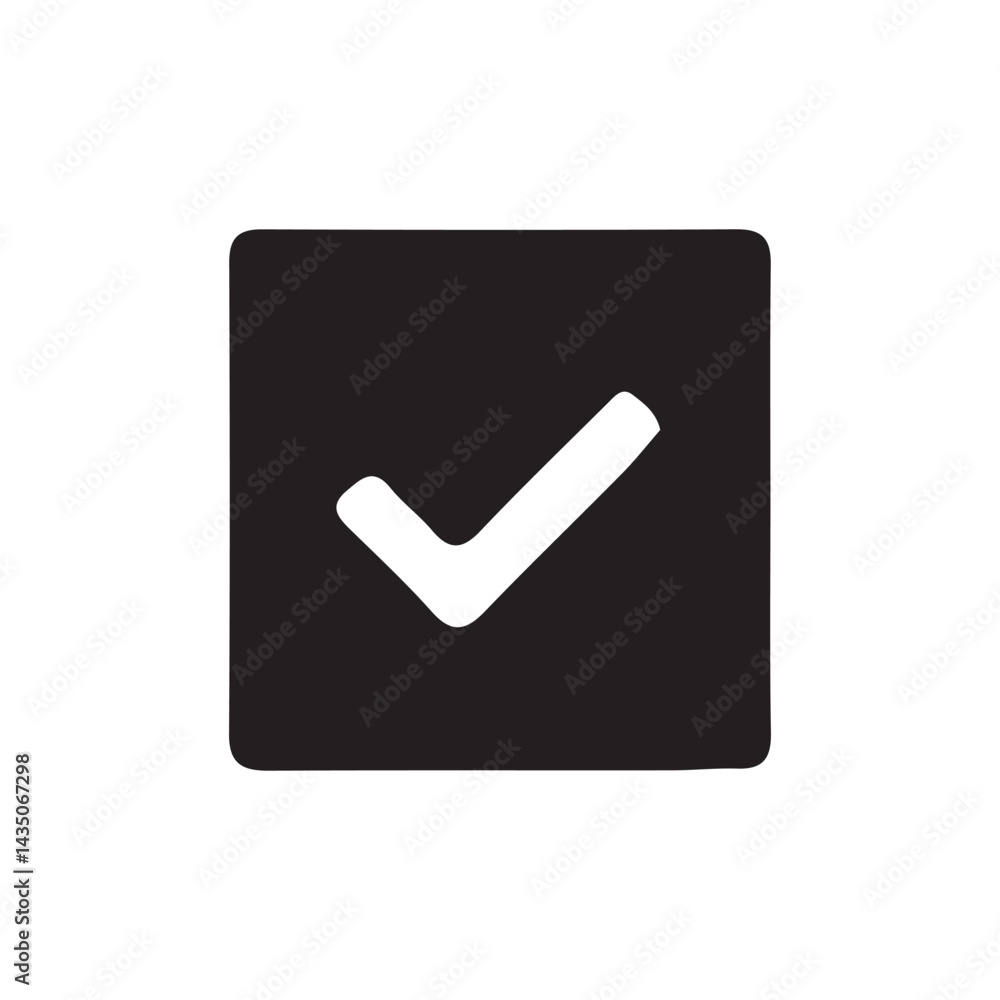Check box icon with correct, accept checkmark icons, tick box checked. Vector Illustration eps 10 Check box icon with correct, accept checkmark icons, tick box checked. Vector Illustration eps 10