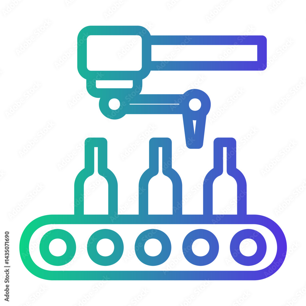 Obraz premium industry Line Gradient Icon