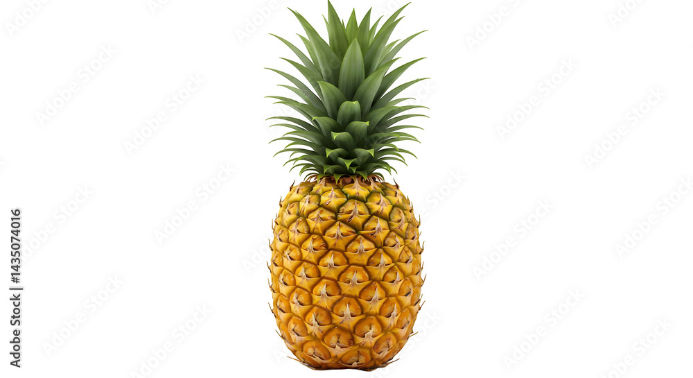 A single pineapple with green leaves isolated on a black background png, jpeg, jpg, transparent background, white background. isolated on transparent background A single pineapple with green leaves isolated on a black background png, jpeg, jpg, transparent background, white background. isolated on transparent background