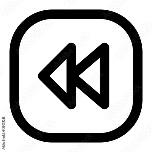 Free Download backward button line icon - GFXLoad