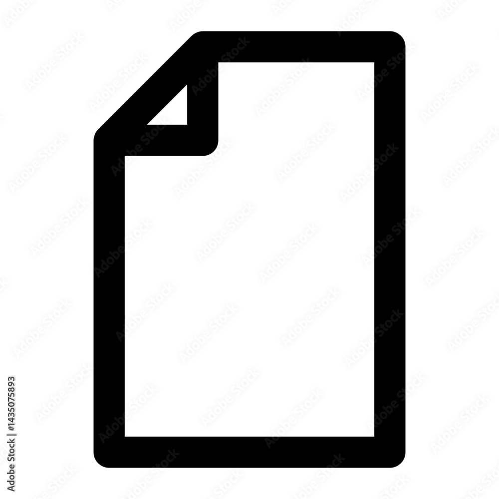 note paper line icon